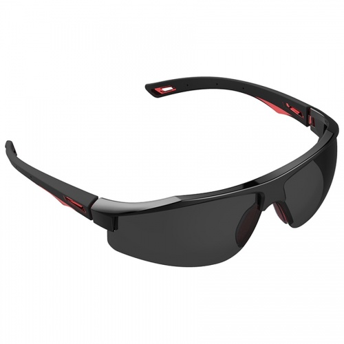 JSP Galactus Tr Safety Spectacles Red Black Frame Smoke Premiershield K and N Rated